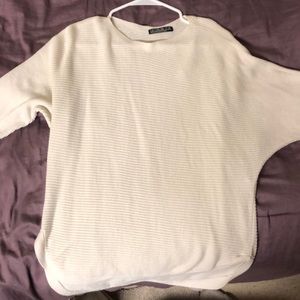 Ribbed cream colored sweater, from cotton on!